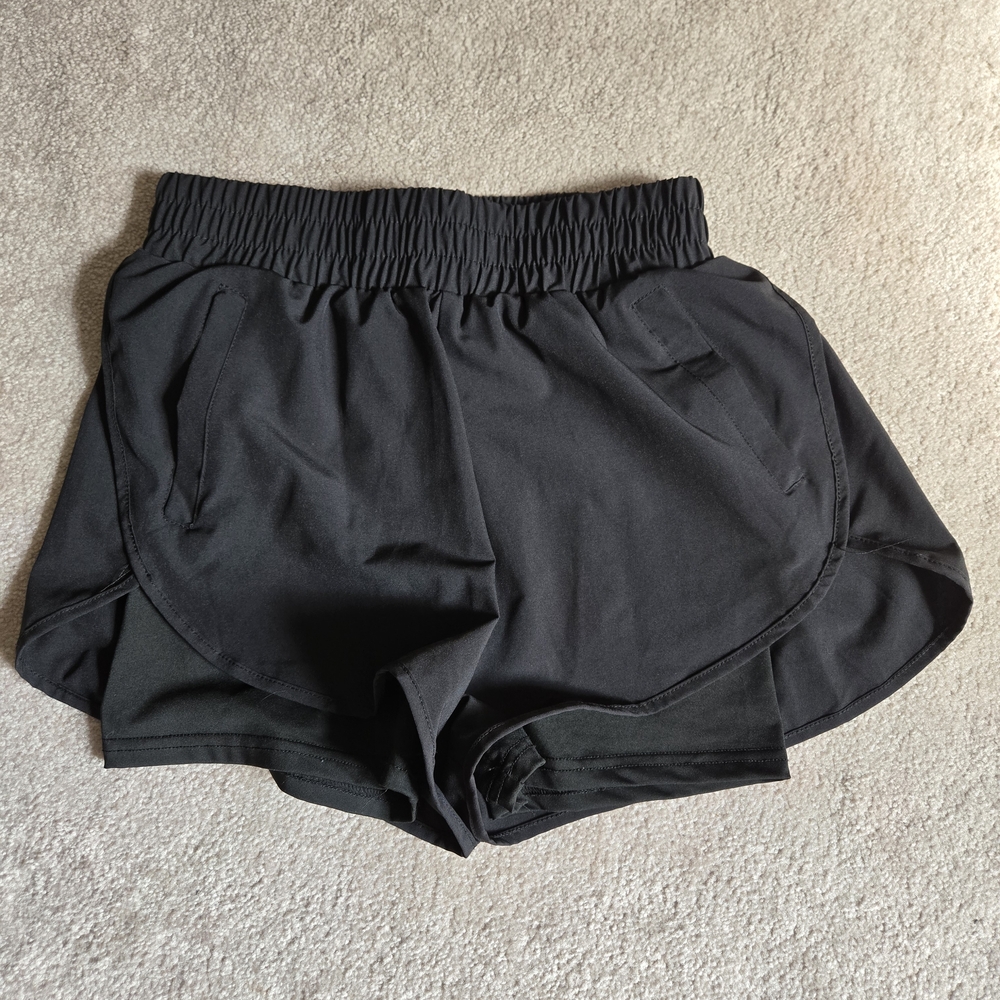Women's Black Athletic Shorts
